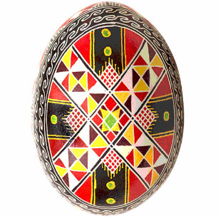 Ornement Photo Sculpture Ornement de Pysanky (Oeuf de Pâques ukrainien)