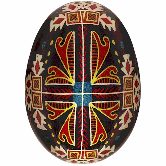 Ornement Photo Sculpture Ornement de Pysanky (Oeuf de Pâques ukrainien) (Devant)