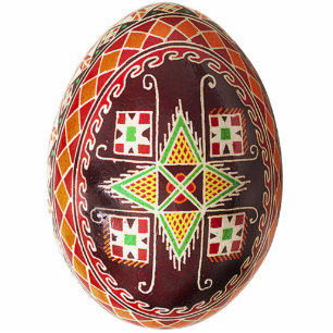 Ornement Photo Sculpture Ornement de Pysanky (oeuf ukrainien)