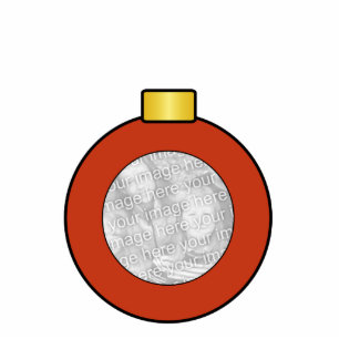 Ornement Photo Sculpture Ornement rouge de coutume d'ampoule d'arbre de
