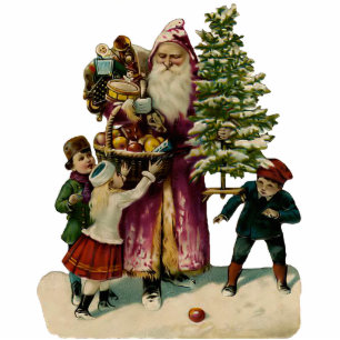 Ornement Photo Sculpture Ornement vintage de sculpture en père noël