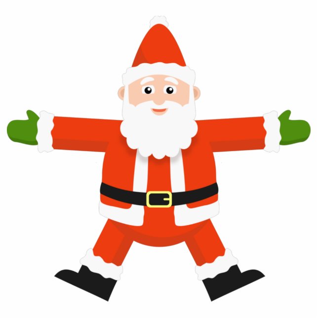 Ornement Photo Sculpture Santa Claus Super Starr (Devant)