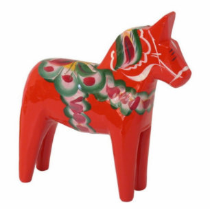 Ornement Photo Sculpture Scandinave de cheval de Dala de Suédois