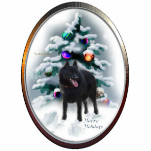 Ornement Photo Sculpture Schipperke Cadeaux de Noël Ornement