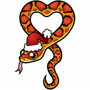 Ornement Photo Sculpture Serpent de Noël
