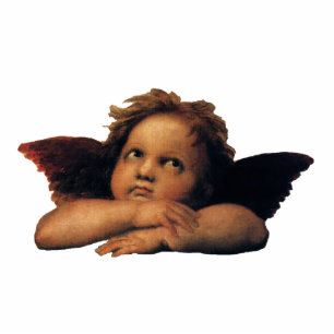 Ornement Photo Sculpture Sistine Madonna, Angels détail par Raphael Sanzio
