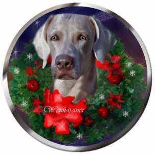 Ornement Photo Sculpture Weimaraner Cadeaux de Noël Ornement