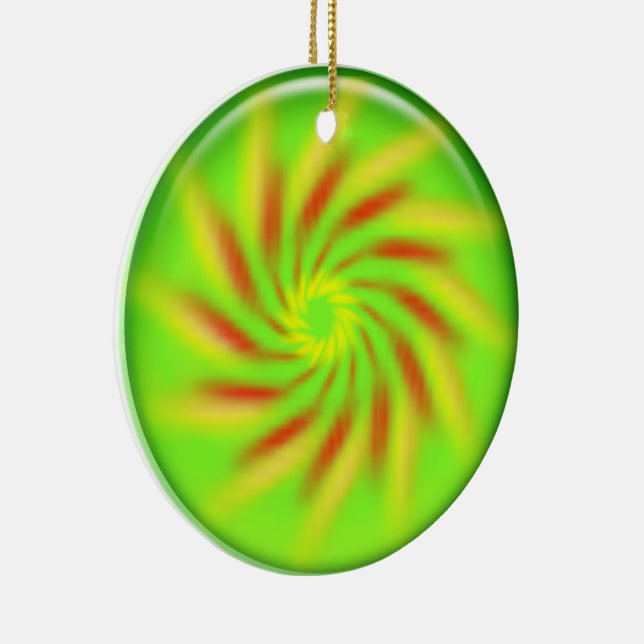 Ornement - Pinwheel à l'intérieur 3d balle verte (Droite)