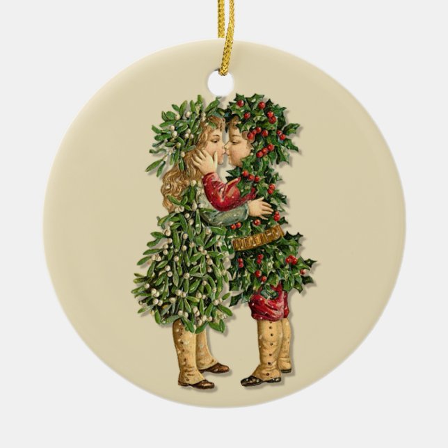 Ornement pour enfants Holly et Mistletoe (Devant)