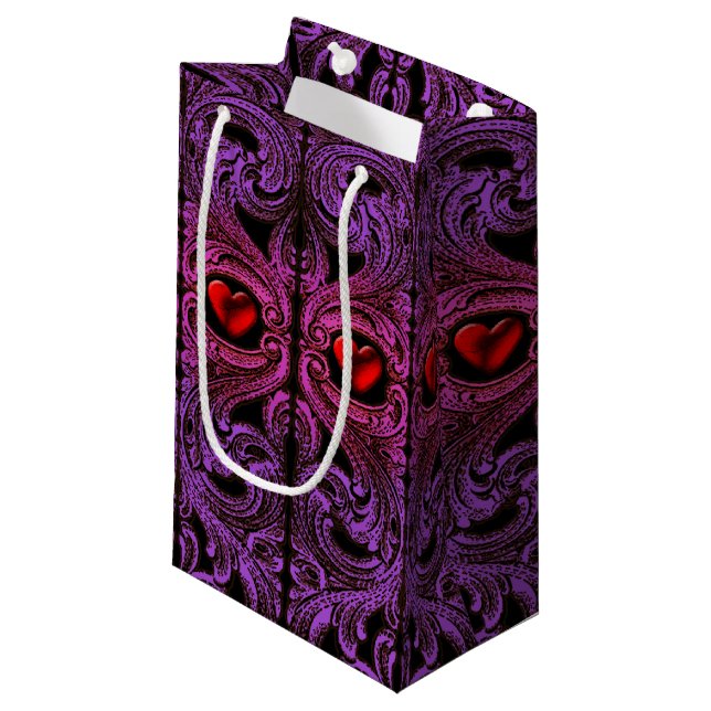 Ornement pourpre de Goth avec le sac de cadeau de (Devant Angle)
