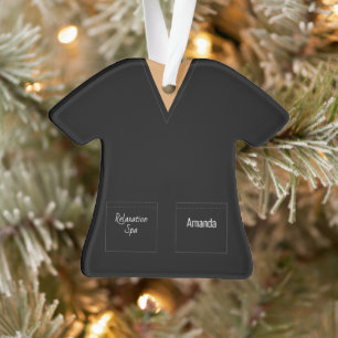 Ornement professionnel Black Scrubs