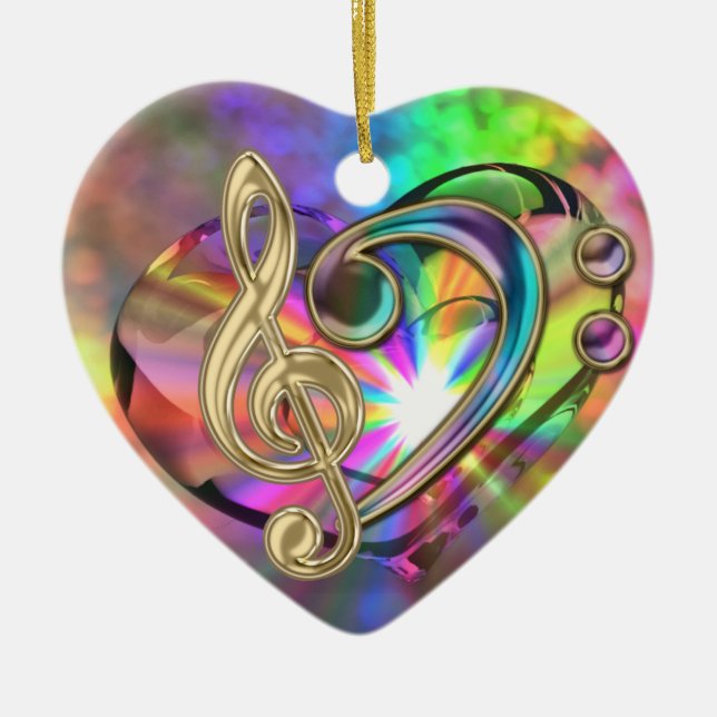 Ornement psychédélique de clefs de coeur de (Devant)