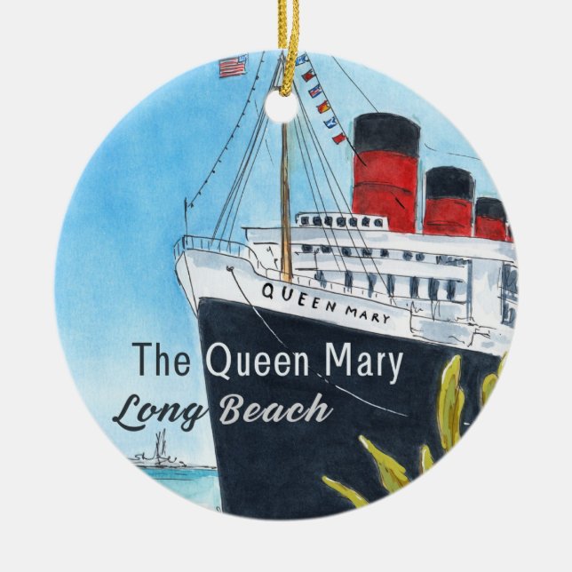 Ornement Queen Mary Long Beach (Devant)