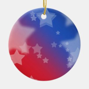 Ornement Red White et Blue Stars