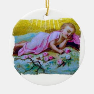 Ornement religieux de Noël de Jésus de bébé