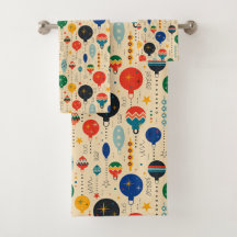 Ornement Retro motif Décor de vacances Beige
