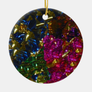 Ornement rond à mélange multicolore