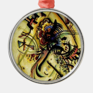 Ornement Rond Argenté À la voix inconnue de Kandinsky