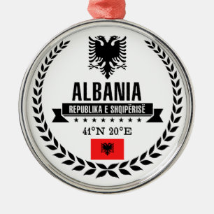 Ornement Rond Argenté Albanie