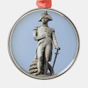 Ornement Rond Argenté Amiral Nelson - Grands Britanniques - Pro photo