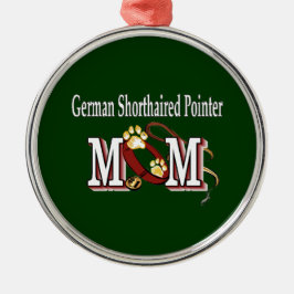 Ornement Rond Argenté Cadeaux de maman pointeur germanique