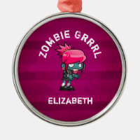 Cute Punk Rock Zombie Grrl Personnalisé