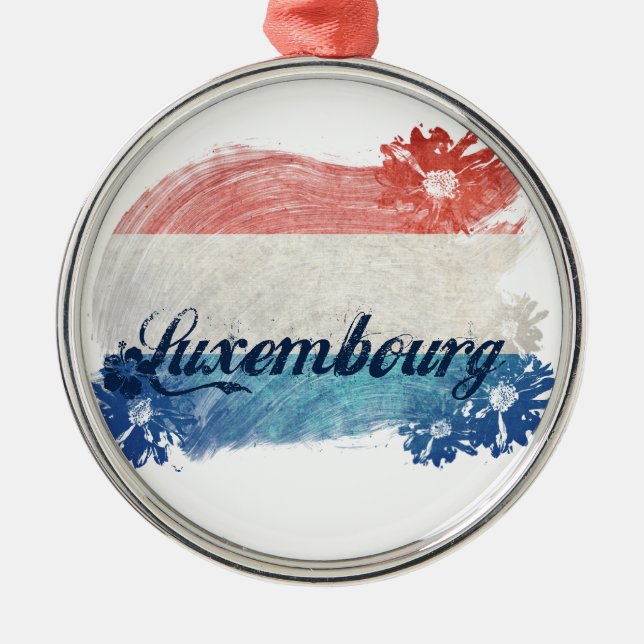 Ornement Rond Argenté Designer Luxembourg (Devant)