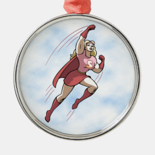 Ornement Rond Argenté Femme de Swole