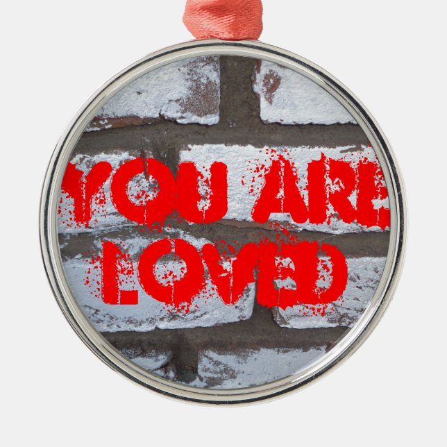 Ornement Rond Argenté Graffiti (Devant)