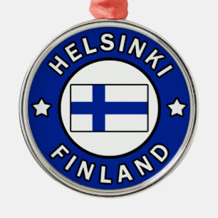 Ornement Rond Argenté Helsinki Finland
