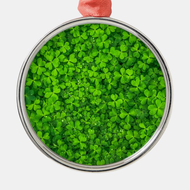 Ornement Rond Argenté Ireland (Devant)