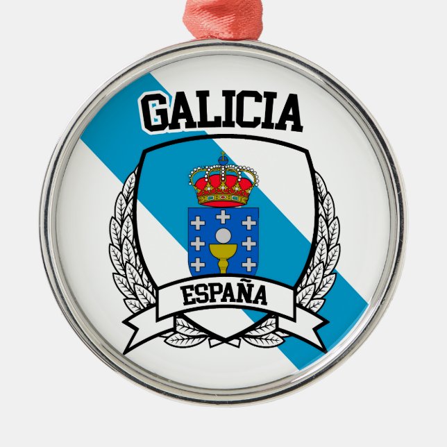Ornement Rond Argenté La Galicie (Devant)
