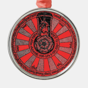 Ornement Rond Argenté La table ronde d'Arthur