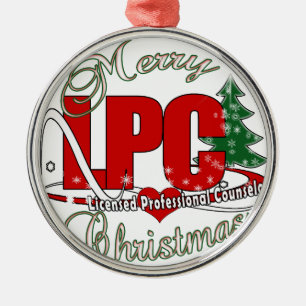 Ornement Rond Argenté LPC CHRISTMAS Conseiller professionnel agréé