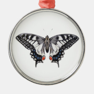 Ornement Rond Argenté Machaon 2012