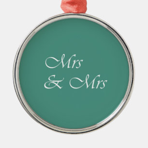 Ornement Rond Argenté Mme et Mme Typographie