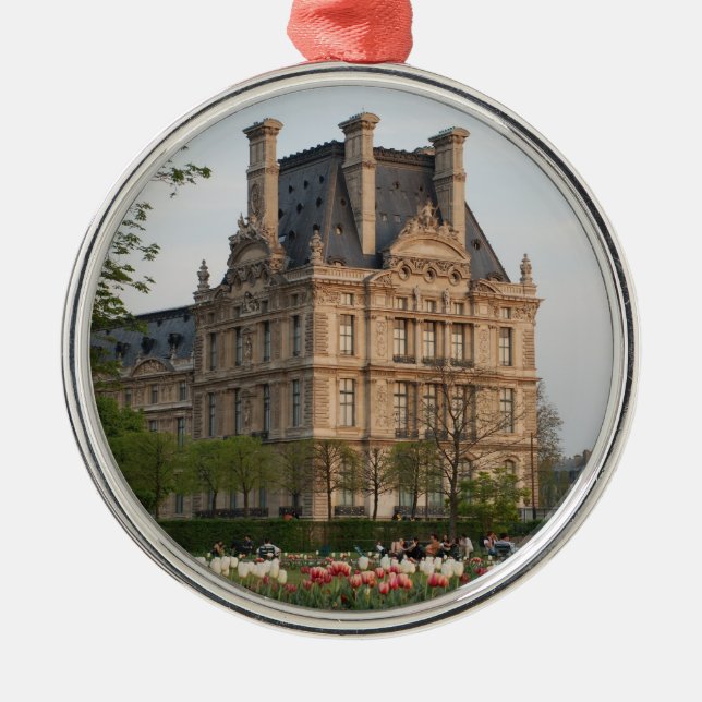 Ornement Rond Argenté Musée du Louvre (Devant)