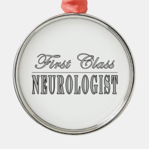 Ornement Rond Argenté Neurologues et neurologie : Neurologue de premièr