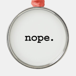 Ornement Rond Argenté nope.