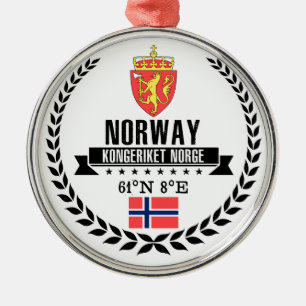 Ornement Rond Argenté Norvège