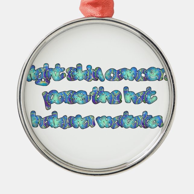 Ornement Rond Argenté Personnaliser (Devant)