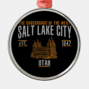 Ornement Rond Argenté Salt Lake City