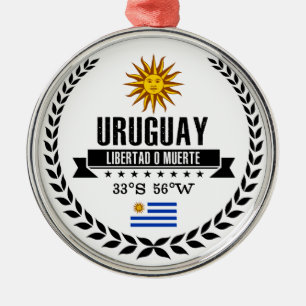 Ornement Rond Argenté Uruguay