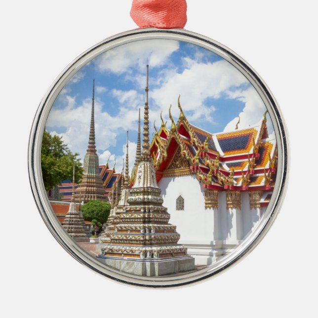 Ornement Rond Argenté Wat Pho, Bangkok (Devant)