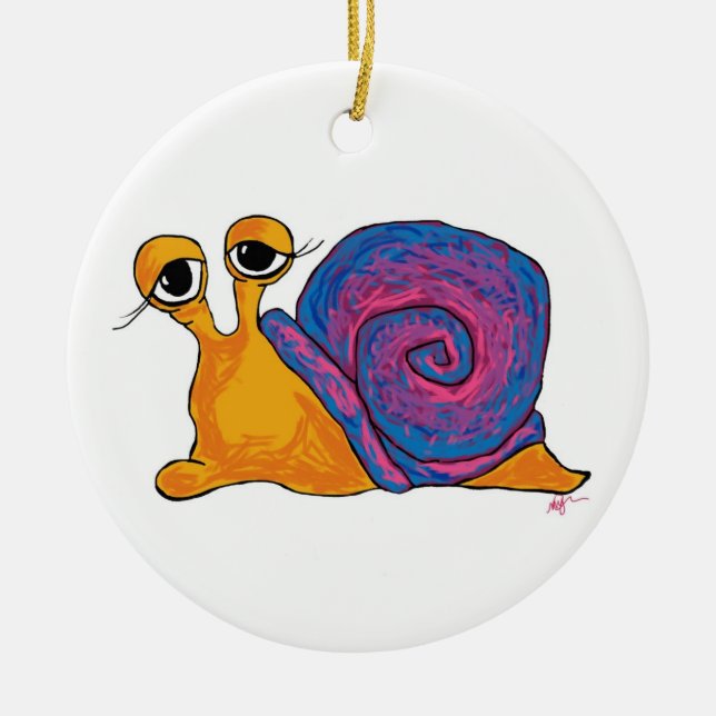 Ornement rond de double escargot (Devant)