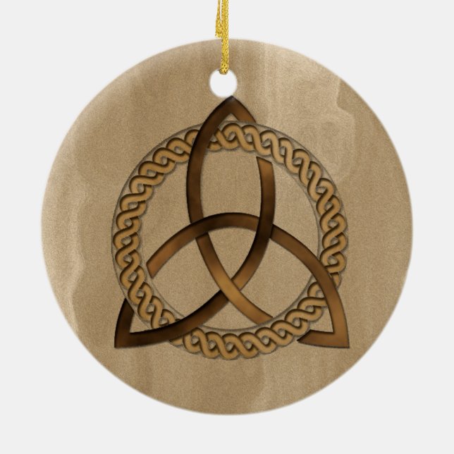 Ornement rond du nœud de la Trinité Triquetra celt (Dos)