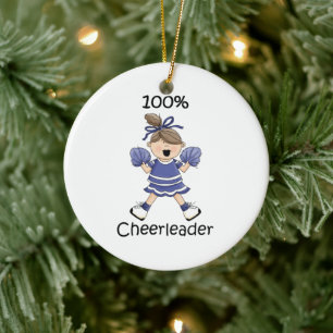 Ornement Rond En Céramique 100% Pom-pom girl - Brunette