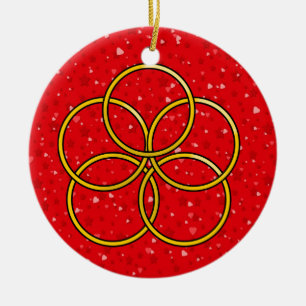 Ornement Rond En Céramique 12 Days of Christmas