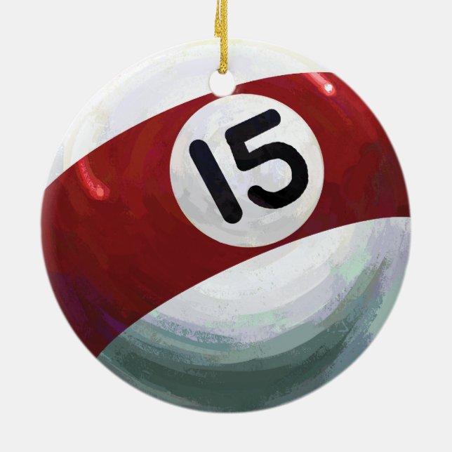 Ornement Rond En Céramique 15 balle (Dos)