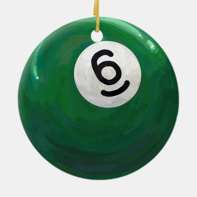 Ornement Rond En Céramique 6 balle (Dos)
